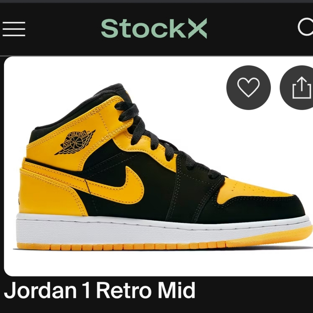 Jordan 1 Retro Mid Size Men 14